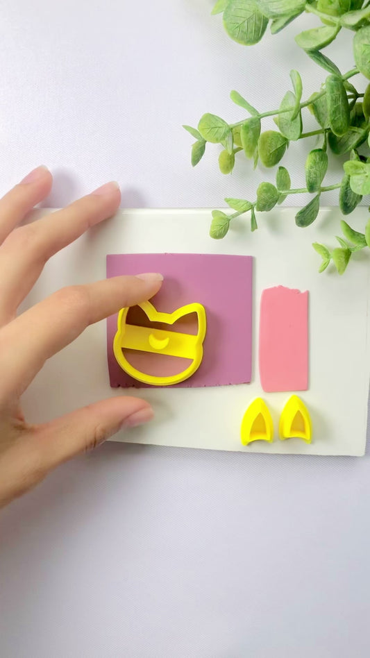 Luna Kitty Polymer Clay Cutter