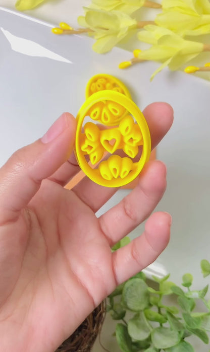 Easter Polymer Clay Cutters: Bunny & Egg Designs