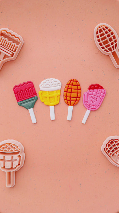 Vero Paleta Polymer Clay Cutter, Manita paleta clay cutter, Lollipop clay cutter