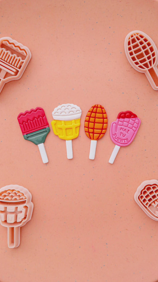 Vero Paleta Polymer Clay Cutter, Manita paleta clay cutter, Lollipop clay cutter