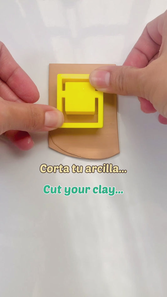 Polaroid Frame Clay Cutter, Polaroid photo cutter, Polaroid Earrings, Polymer Clay Earrings